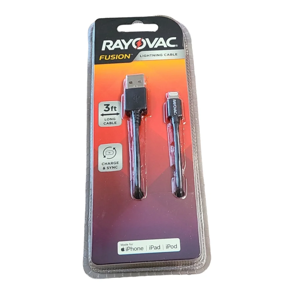 Rayovac fusion lightning cord 3ft